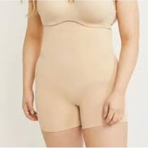 Cacique Beige High Waist Shapewear Shorts Size 22/24